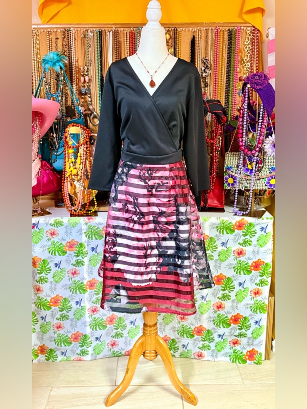NY Collection- 1XL - EUC - MIDI Dress